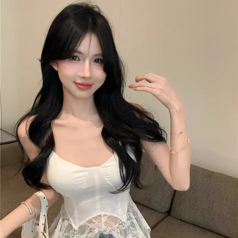 レースデザインキャミソール