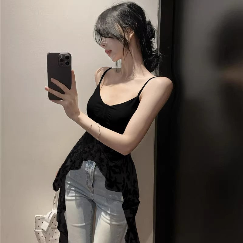 レースデザインキャミソール