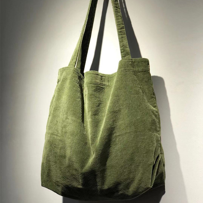 コーデュロイショルダーバッグ