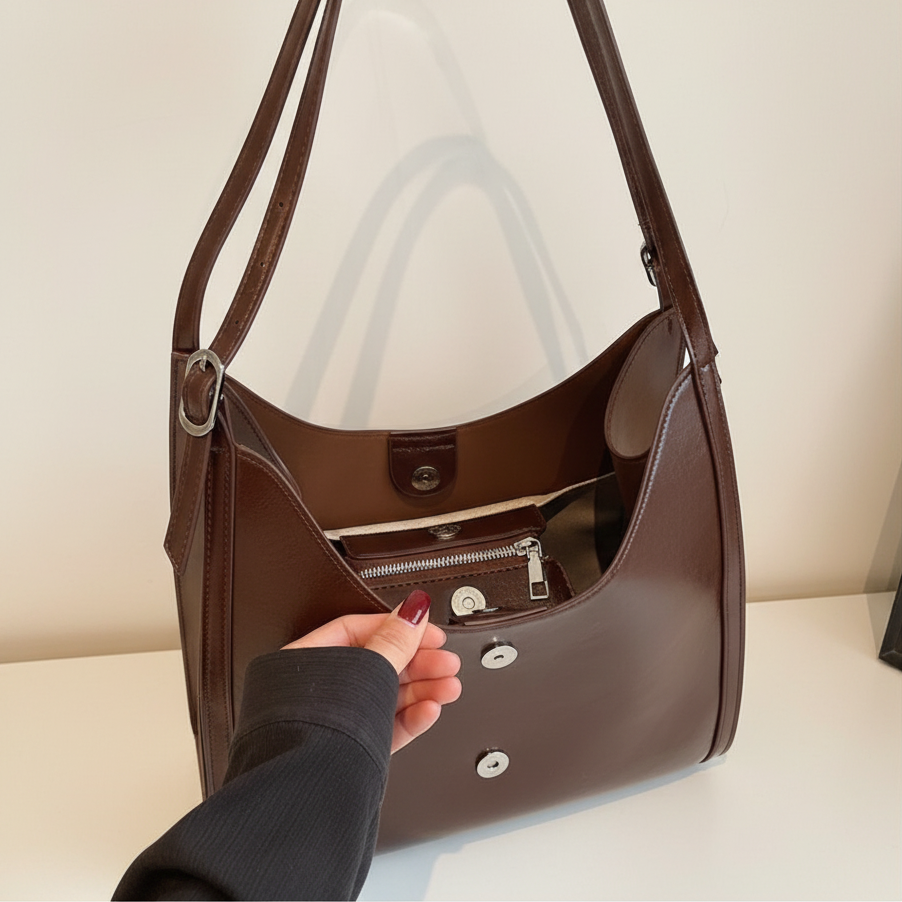 ブラウンレザーバッグ