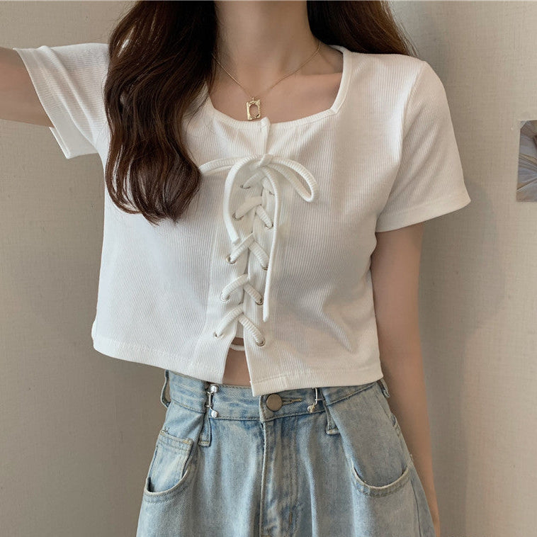 リボンレーストップス