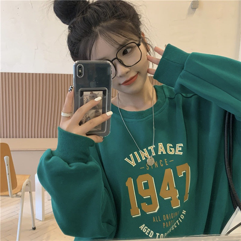 ベルベットロゴスウェット